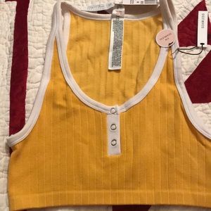 Yellow orange crop top 🍊